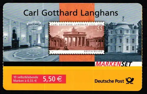 BRD Bund MH 70 postfrisch Markenheftchen #KR624