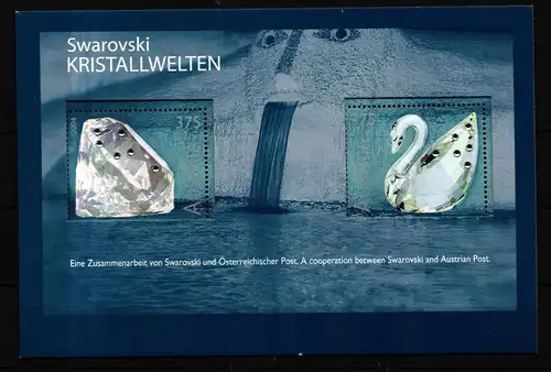 Österreich Block 25 postfrisch Swarovski Kristallwelten #JF872