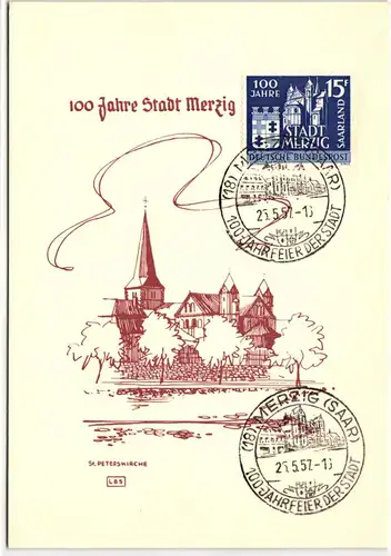 Saarland 446 auf Postkarte Maximumkarte #NG537