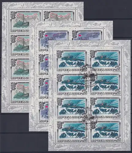 Sowjetunion 5376 - 7378 gestempelt als Kleinbogensatz #ND329