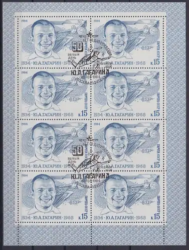 Sowjetunion 5361 postfrisch als Kleinbogen, Jurij Gagarin #ND328