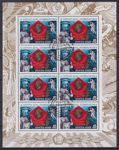 Sowjetunion 5496 gestempelt als Kleinbögen, Raumfahrt #ND335