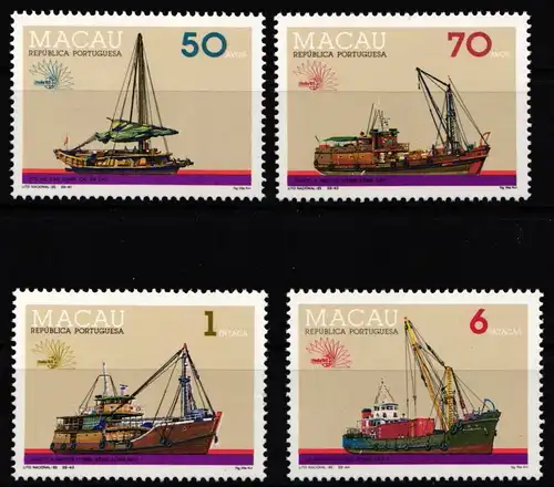 Macau 546-549 postfrisch Schiffe #NE461