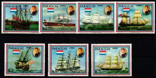 Paraguay 3385-3391 postfrisch Schiffe #NE458