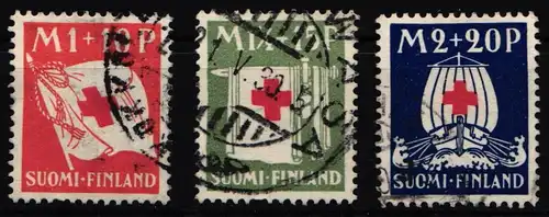 Finnland 158-160 gestempelt Rotes Kreuz #NE473