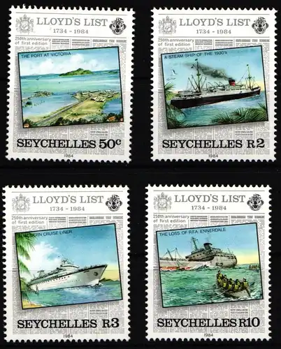 Seychellen 554-557 postfrisch Schiffe #NE472