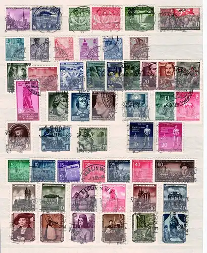 DDR Jahrgang 1955 mit 447-509 gestempelt #HZ013