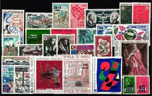 Réunion Jahrgang 1972-1974 postfrisch #NH459