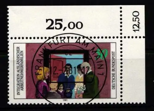 Bundesrepublik Deutschland 1086 KBWZ gestempelt #NH143