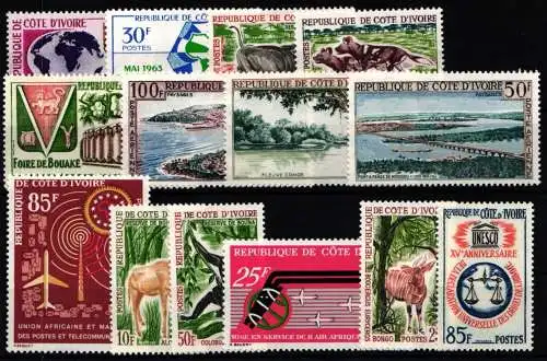 Elfenbeinküste Jahrgang 1963 postfrisch #NH518
