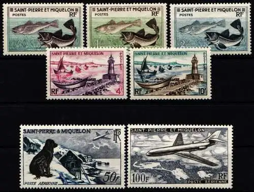 St. Pierre et Miquelon Jahrgang 1957 postfrisch #NH471