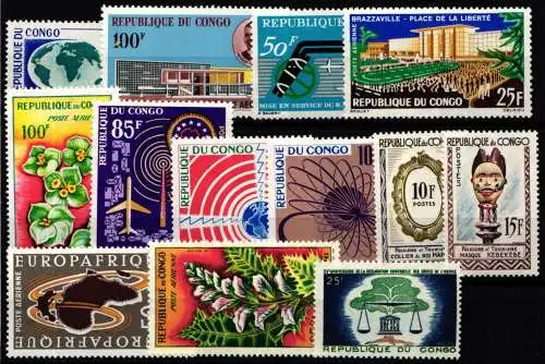 Kongo (Brazzaville) Jahrgang 1963 postfrisch #NH575