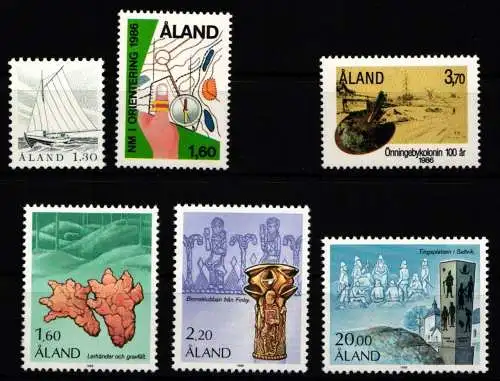 Aland Jahrgang 1986 mit 14-19 postfrisch #NH196