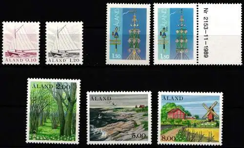 Aland Jahrgang 1985 mit 8-13 postfrisch #NH195