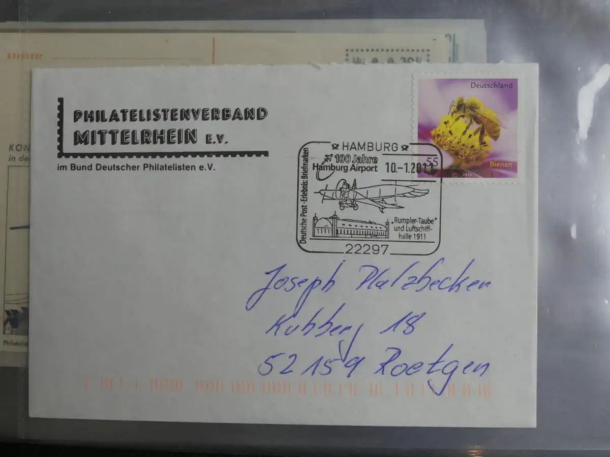 Motiv Luftpost kleiner Posten mit Besseren im Post Binder #LY908