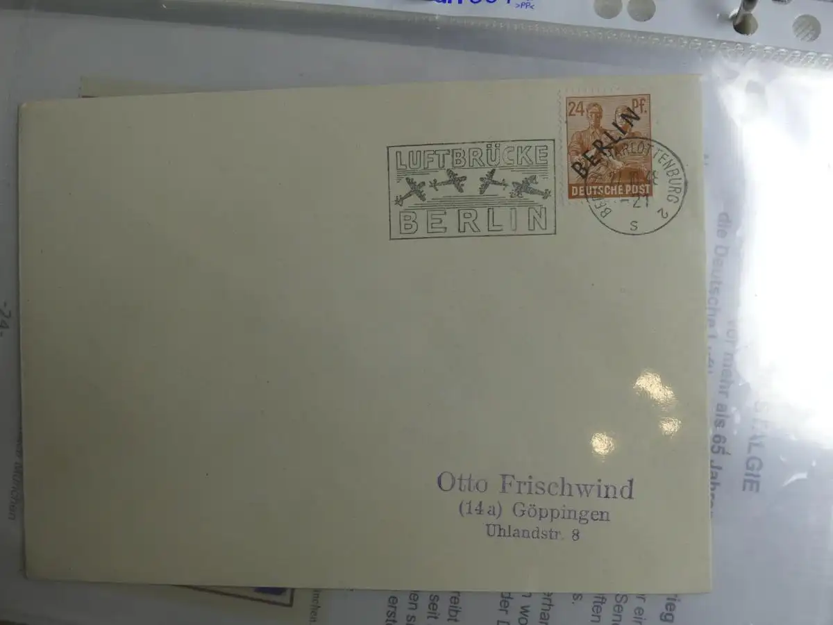 Motiv Luftpost kleiner Posten mit Besseren im Post Binder #LY908