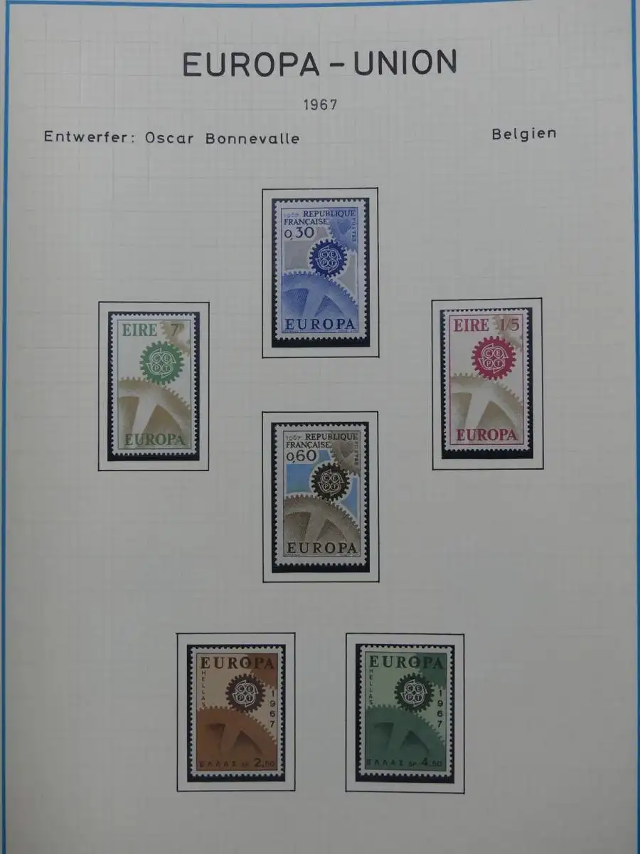 Europa/Cept ab Vorläufern ** besammelt auf selbstgestalteten Seiten #LY904