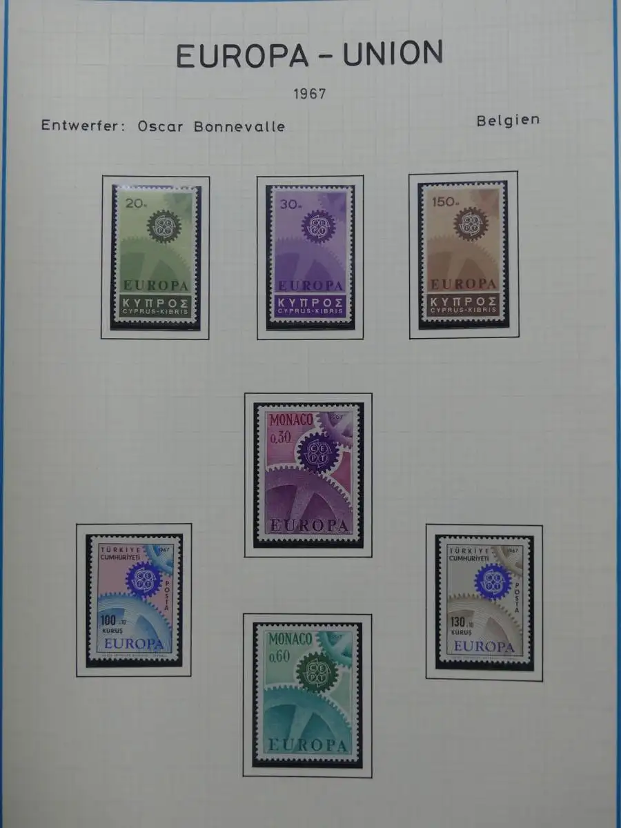 Europa/Cept ab Vorläufern ** besammelt auf selbstgestalteten Seiten #LY904
