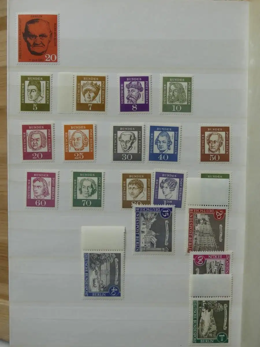 BRD Bund Sammlung mit etlichen Ecken und FN im Einsteck Album #LY915