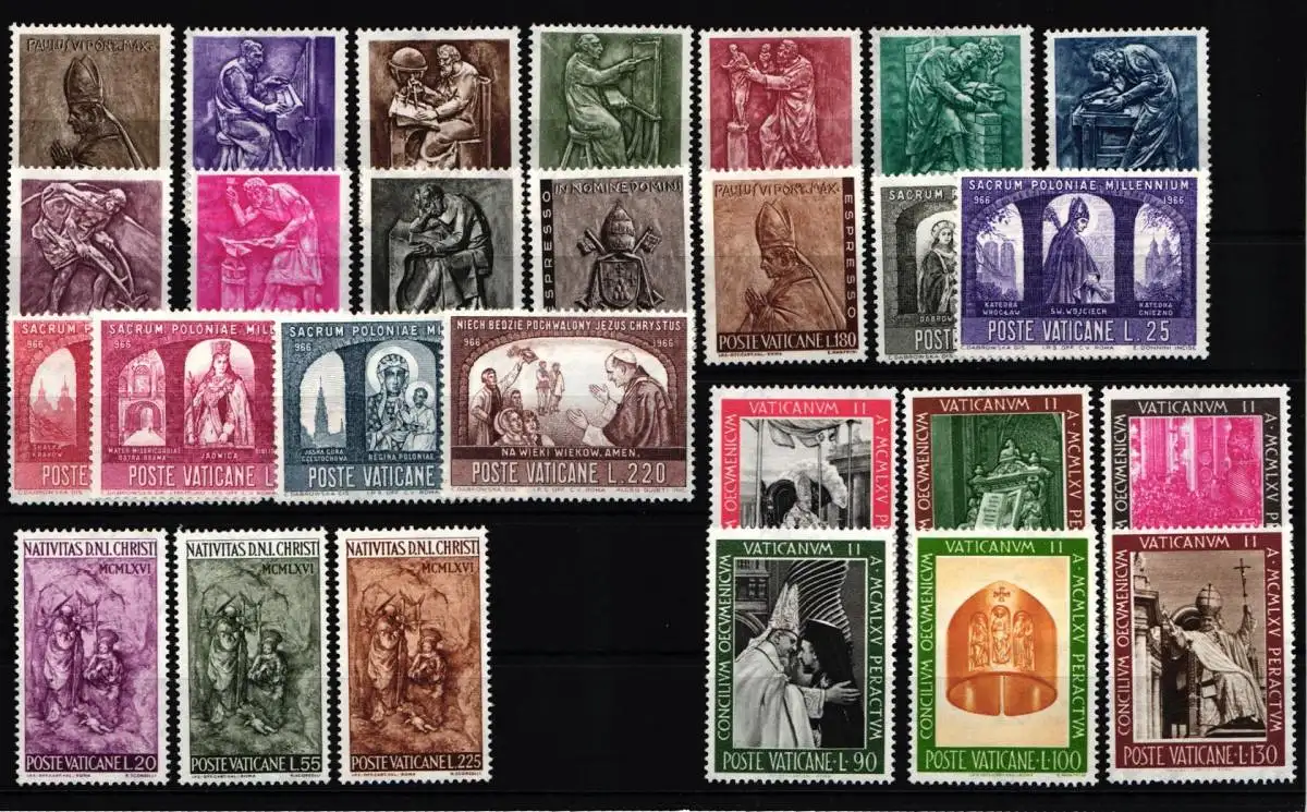 Vatikan Jahrgang 1966 postfrisch #KM904