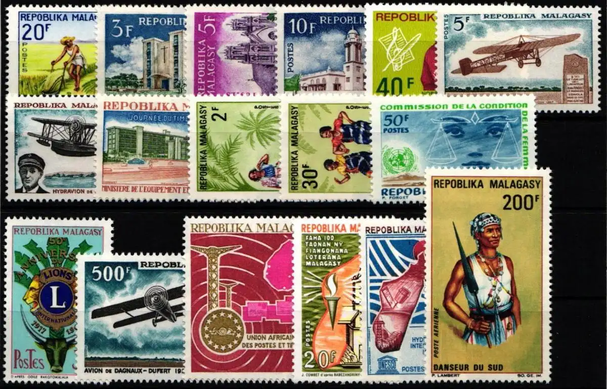 Madagaskar Jahrgang 1967 postfrisch #NH599