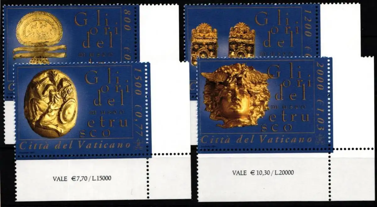 Vatikan 1386-1389 postfrisch Eckrand unten rechts #NH693
