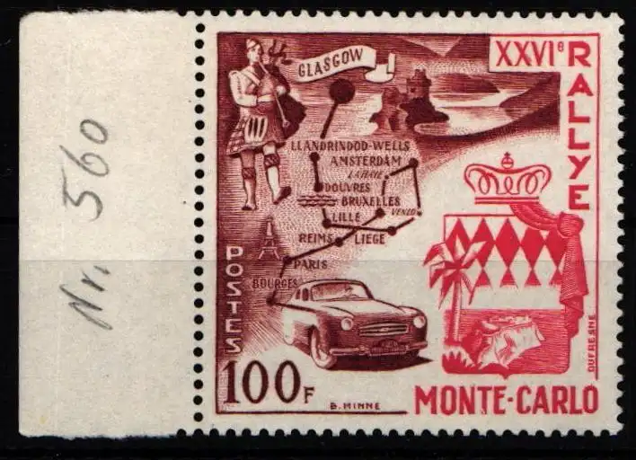 Monaco 560 postfrisch Ralley Monte Carlo #NE664