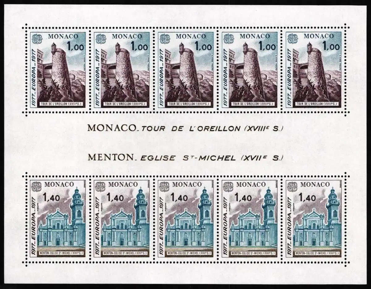 Monaco Block 11 postfrisch Cept #NE677