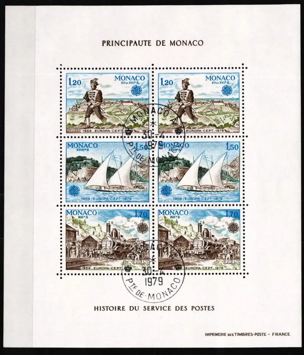 Monaco Block 15 postfrisch Cept #NE678