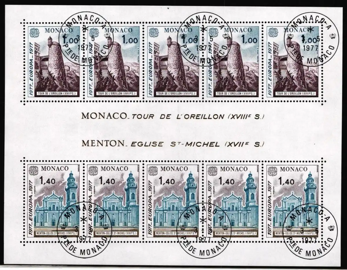 Monaco Block 11 gestempelt Cept #NE676