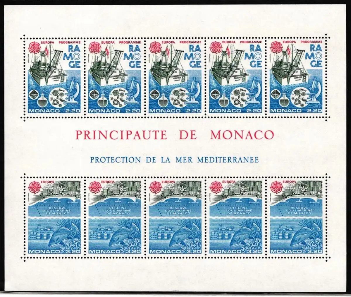 Monaco Block 32 postfrisch Cept #NE680