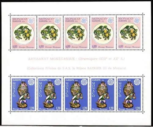 Monaco Block 10 postfrisch Cept #NE674