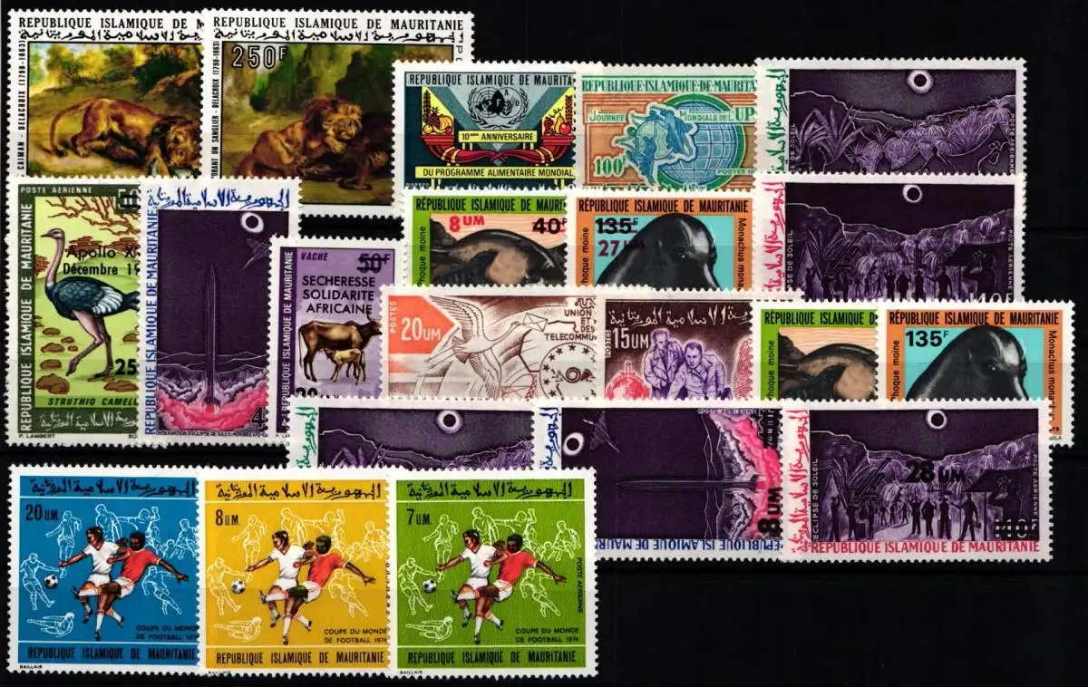 Mauretanien Jahrgang 1973 postfrisch ohne Block 11 und 12 #NH755