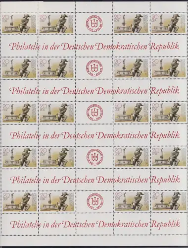 DDR ZD-Bogen 3265, postfrisch und unten nicht durchgezähnt #NE181