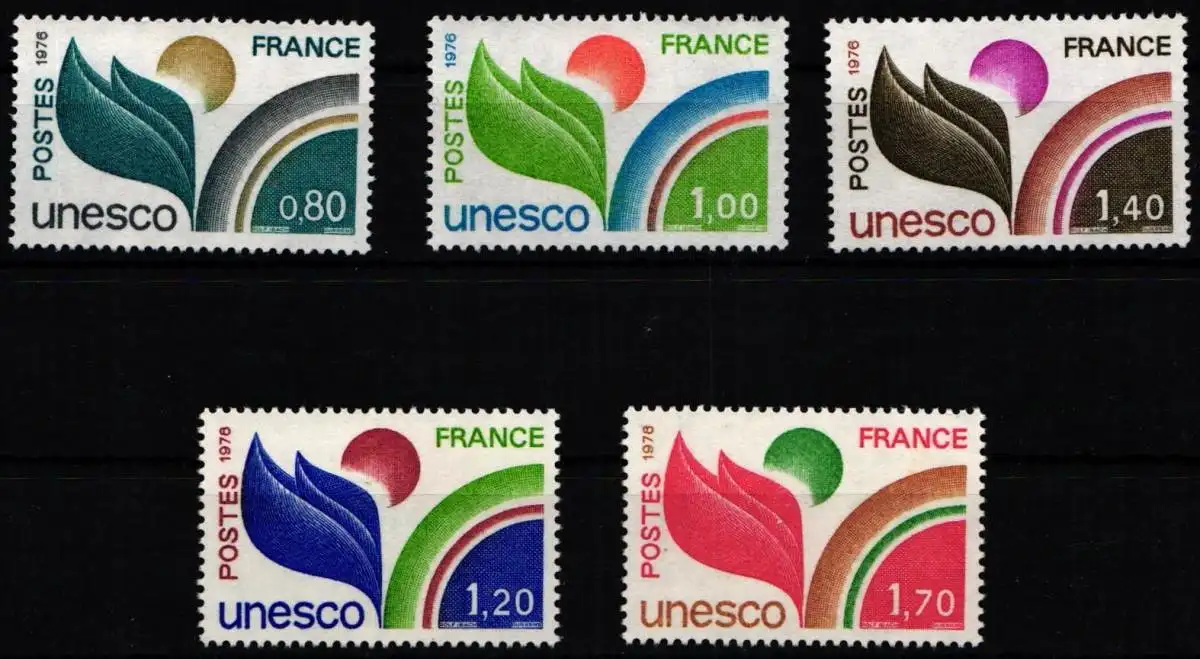 Frankreich Dienstmarken Unesco 16-20 postfrisch #NH094
