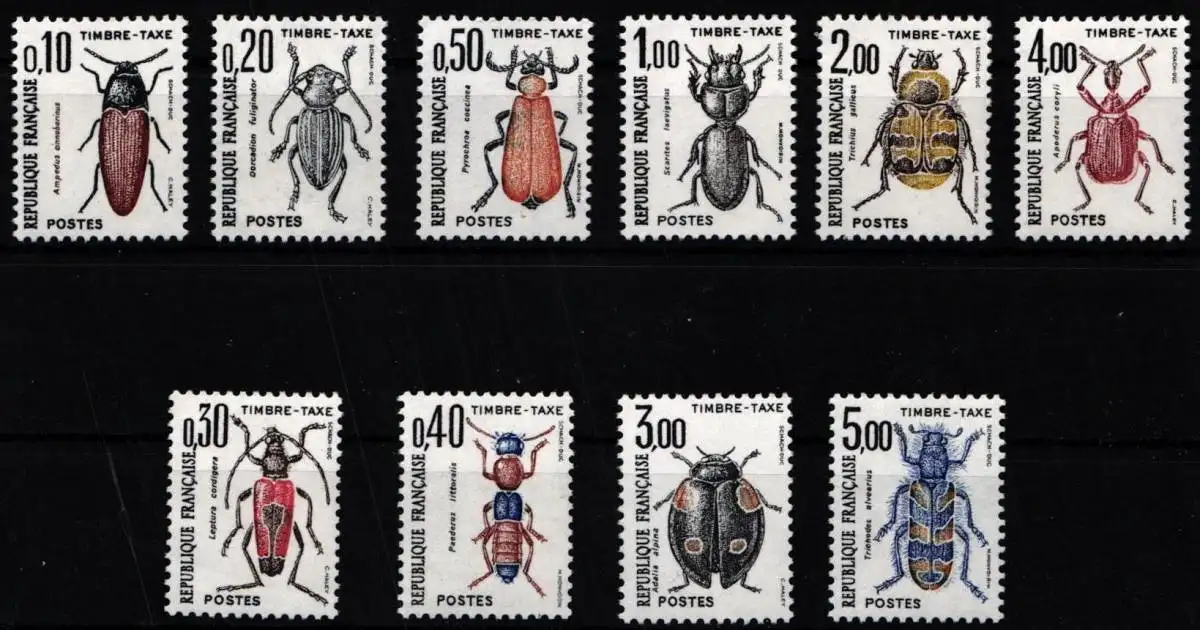 Frankreich Portomarken 106-115 postfrisch #NH097