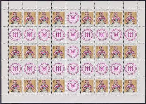 DDR Markenheftchenbogen MHB 12 C mit Firmensiegel postfrisch #NE163
