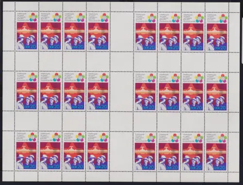 DDR Markenheftchenbogen MHB 17 A postfrisch mit 2mal PLF 1864I #NE213