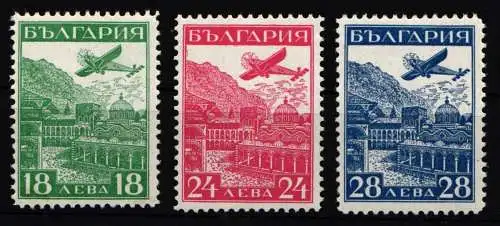 Bulgarien 249-251 postfrisch Luftfahrt #NE860