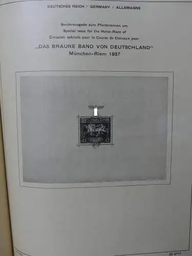 Deutsches Reich ab 33 hauptsächlich mit Falz besammelt auf Schaubeck #LY583