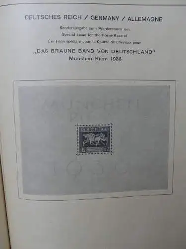 Deutsches Reich ab 33 hauptsächlich mit Falz besammelt auf Schaubeck #LY583