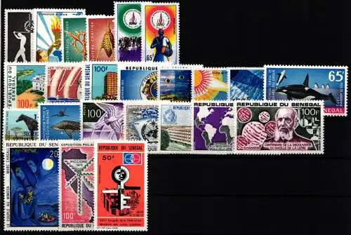 Senegal Jahrgang 1973 postfrisch ohne Blöcke und 541 #NA417