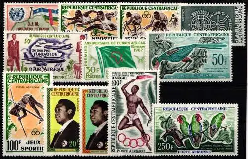 Zentralafrikanische Republik Jahrgang 1962 postfrisch #NA448