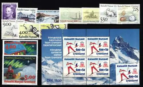 Dänemark Grönland Jahrgang 1994 mit 243-255 postfrisch #KG468