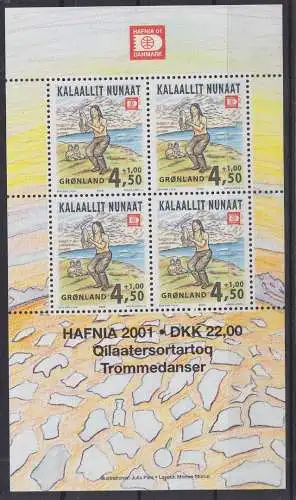 Grönland Block 19 mit 358 postfrisch 19.Briefmarkenausstellung, MNH #RA861