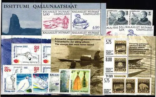 Dänemark Grönland Jahrgang 2001 mit 361-375 postfrisch #KF419