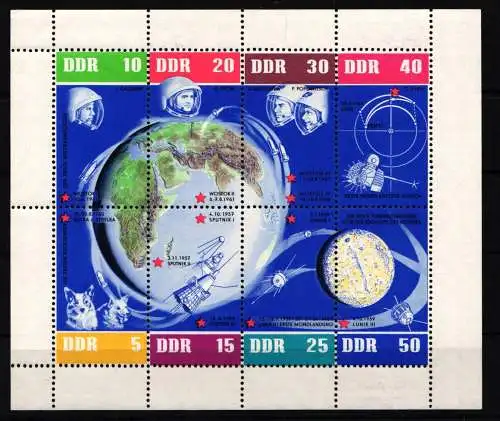 DDR 926-933 postfrisch als Kleinbogen #NA900
