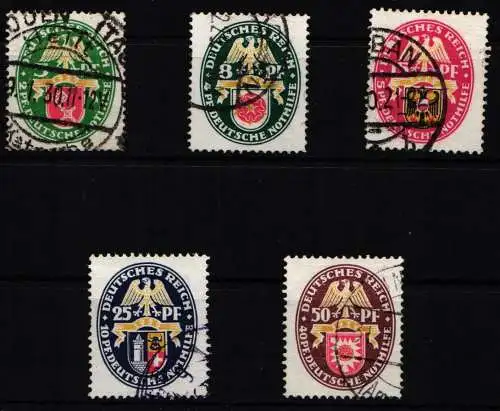 Deutsches Reich 430-434 gestempelt #NA934