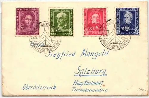 BRD Bund 117-120 auf Brief Satzbrief #NG871