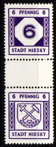 Deutsche Lokalausgaben Niesky SZ 5 postfrisch geprüft Kunz BPP #NG738